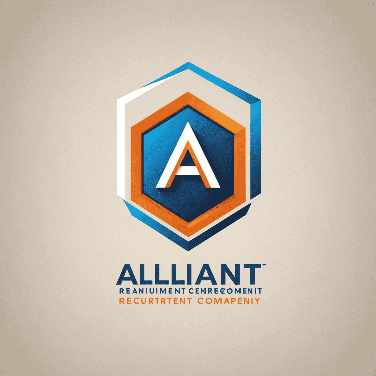 Alliant Recruitment Company logo featuring a modern, sleek design with blue and orange elements