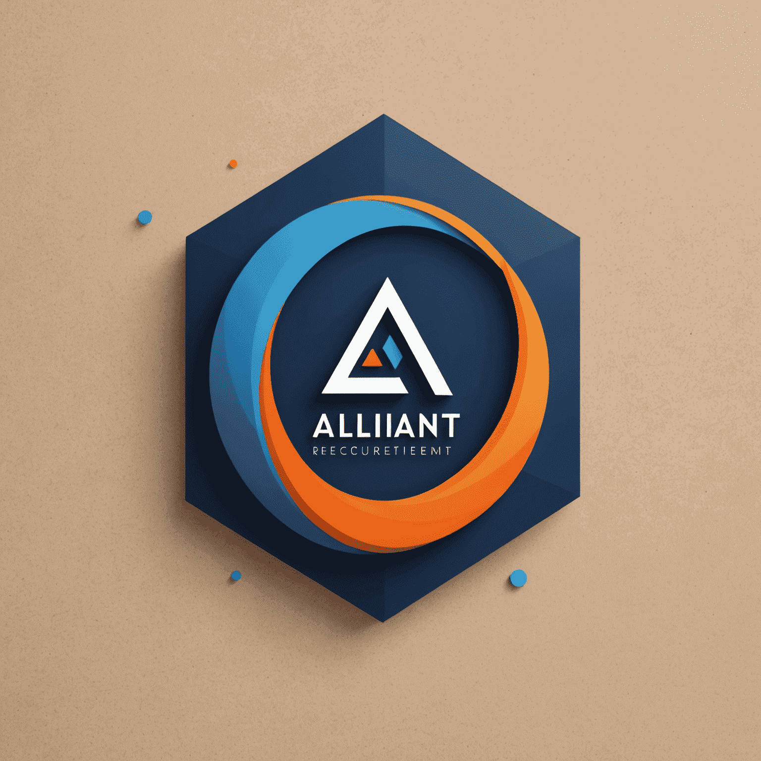 Alliant Recruitment Company logo featuring a modern, sleek design with blue and orange elements