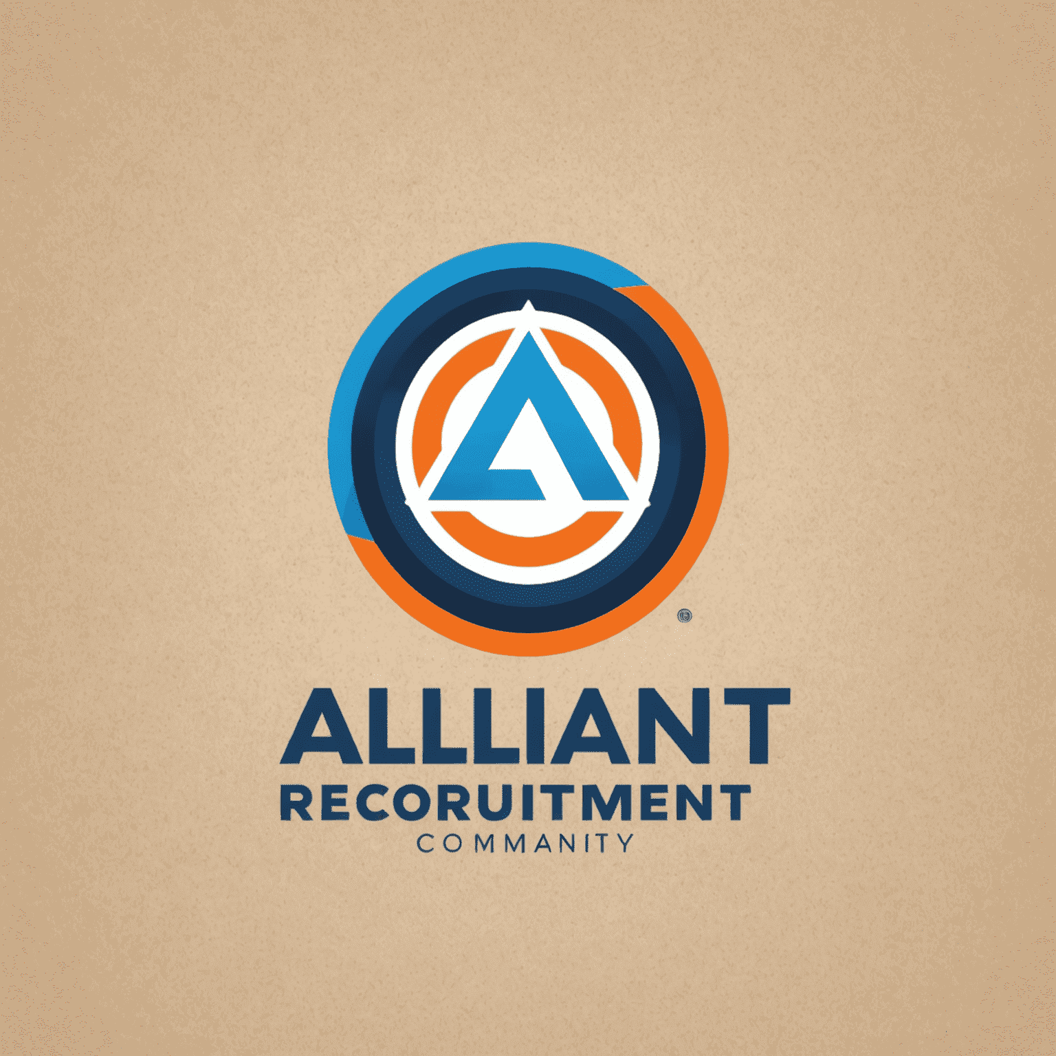 Alliant Recruitment Company logo featuring a modern, sleek design with blue and orange elements