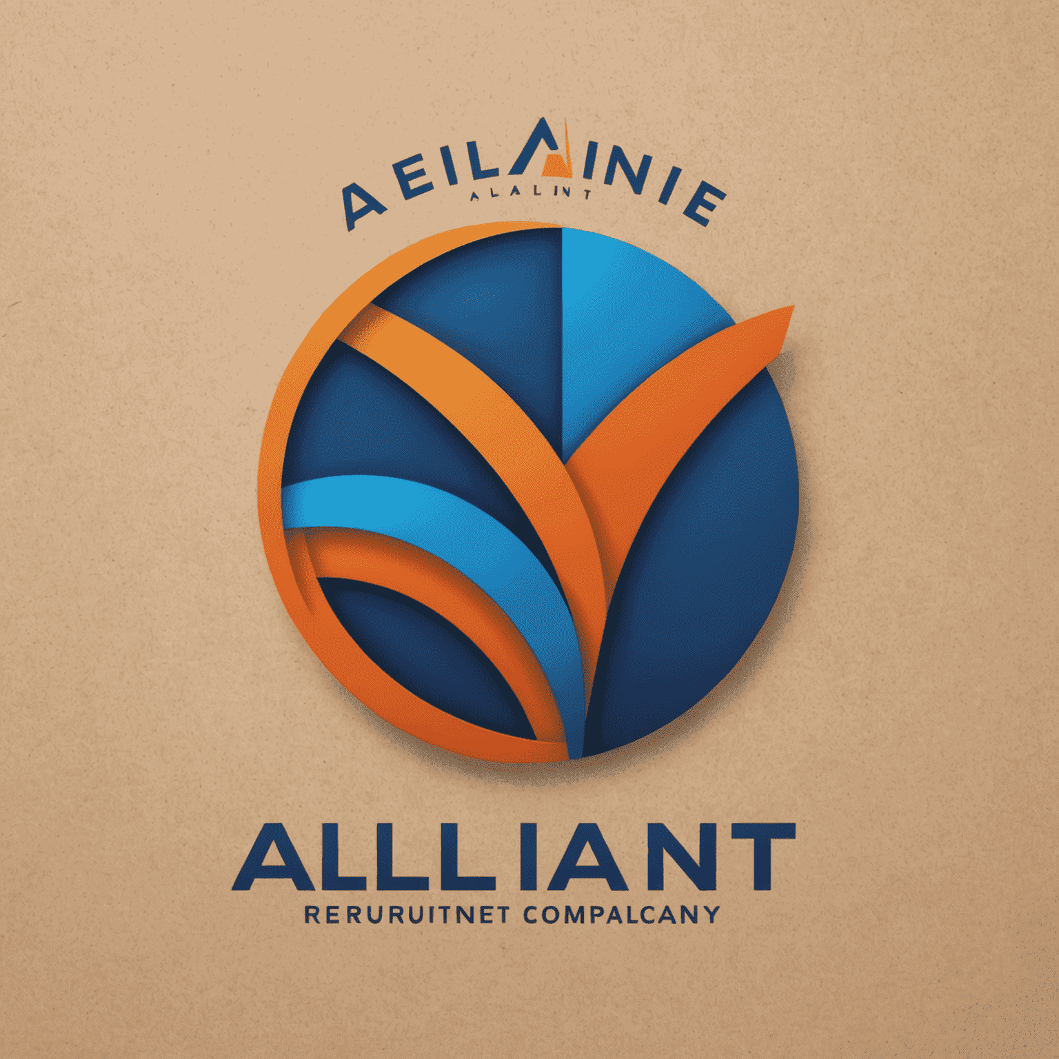 Alliant Recruitment Company logo featuring a modern, sleek design with blue and orange elements