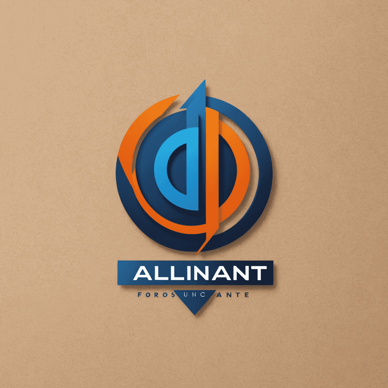 Alliant Recruitment Company logo featuring a modern, sleek design with blue and orange elements