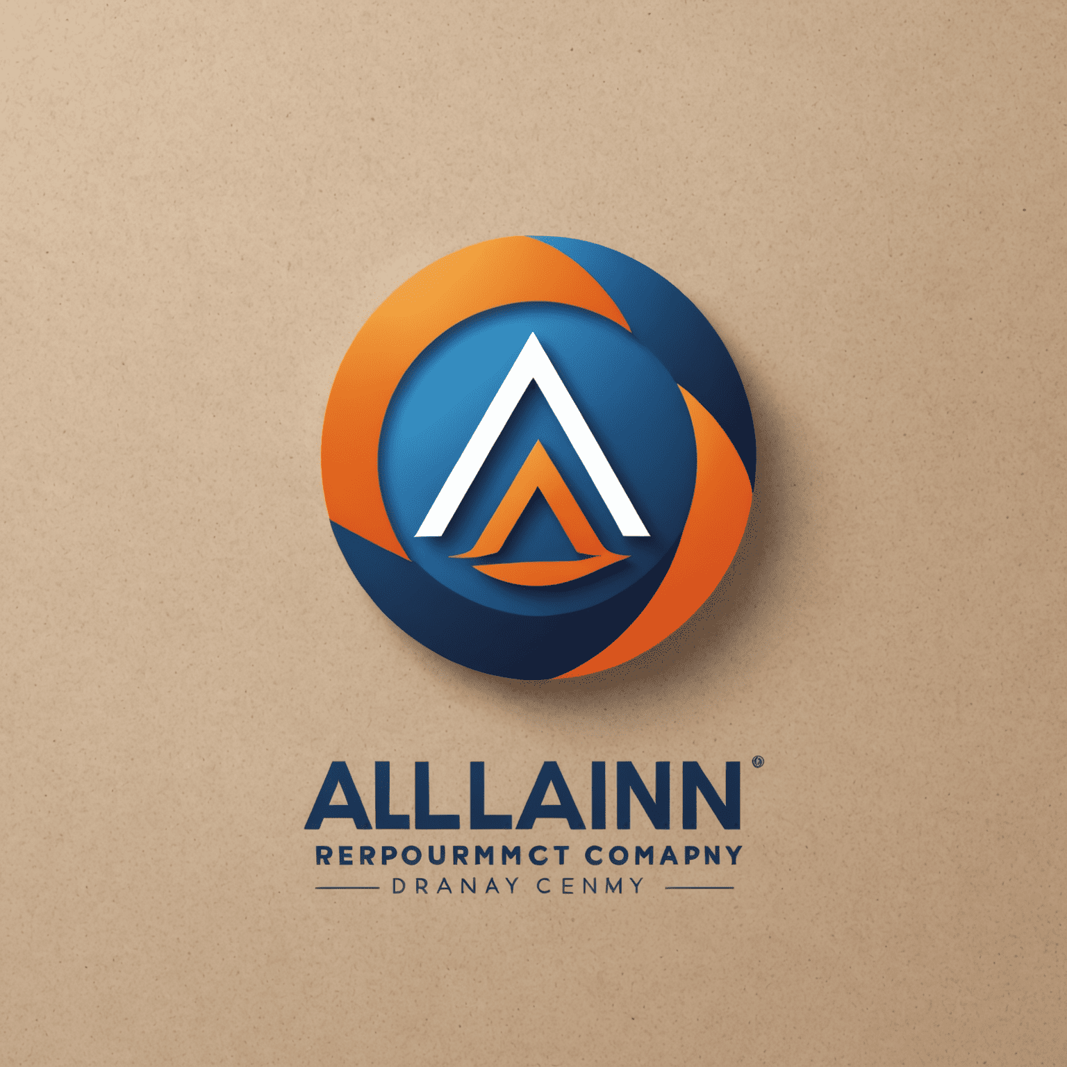 Alliant Recruitment Company logo featuring a modern, sleek design with blue and orange elements